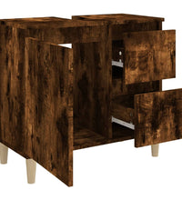 Badschrank Räuchereiche 65x33x60 cm Holzwerkstoff