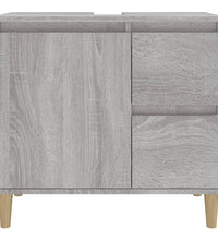 Badschrank Grau Sonoma 65x33x60 cm Holzwerkstoff
