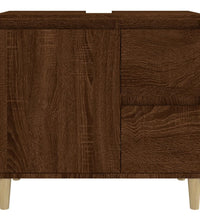 Badschrank Braun Eichen-Optik 65x33x60 cm Holzwerkstoff
