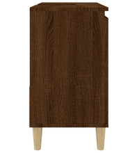 Badschrank Braun Eichen-Optik 65x33x60 cm Holzwerkstoff
