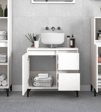 Badschrank Weiß 65x33x60 cm Holzwerkstoff