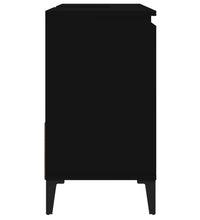 Badschrank Schwarz 65x33x60 cm Holzwerkstoff