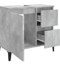 Badschrank Betongrau 65x33x60 cm Holzwerkstoff