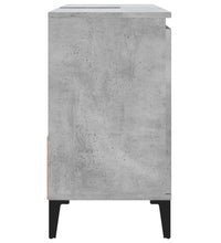 Badschrank Betongrau 65x33x60 cm Holzwerkstoff