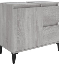 Badschrank Grau Sonoma 65x33x60 cm Holzwerkstoff