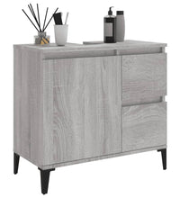 Badschrank Grau Sonoma 65x33x60 cm Holzwerkstoff