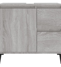 Badschrank Grau Sonoma 65x33x60 cm Holzwerkstoff