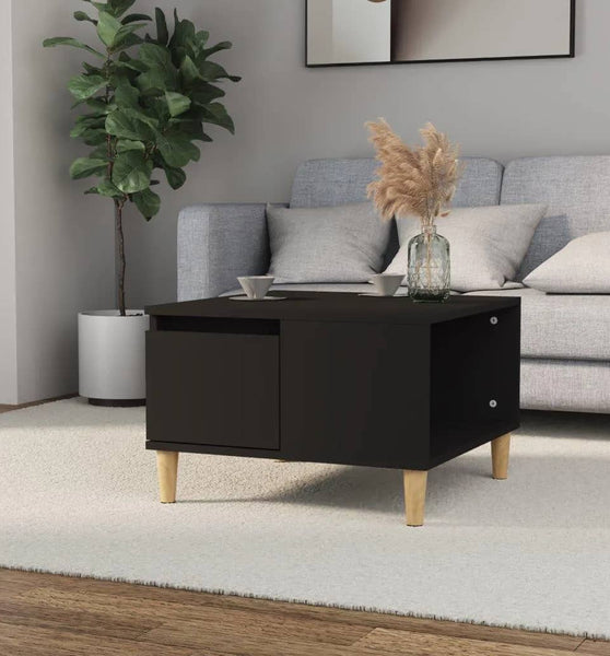 Couchtisch Schwarz 55x55x36,5 cm Holzwerkstoff