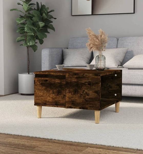 Couchtisch Räuchereiche 55x55x36,5 cm Holzwerkstoff