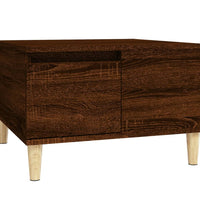 Couchtisch Braun Eichen-Optik 55x55x36,5 cm Holzwerkstoff