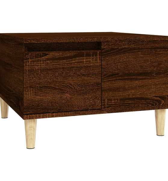 Couchtisch Braun Eichen-Optik 55x55x36,5 cm Holzwerkstoff