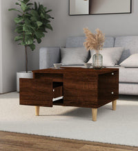 Couchtisch Braun Eichen-Optik 55x55x36,5 cm Holzwerkstoff