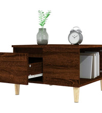 Couchtisch Braun Eichen-Optik 55x55x36,5 cm Holzwerkstoff