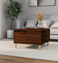 Couchtisch Braun Eichen-Optik 55x55x36,5 cm Holzwerkstoff