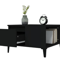 Couchtisch Schwarz 55x55x36,5 cm Holzwerkstoff