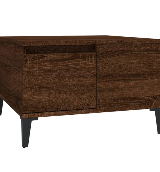 Couchtisch Braun Eichen-Optik 55x55x36,5 cm Holzwerkstoff