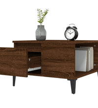 Couchtisch Braun Eichen-Optik 55x55x36,5 cm Holzwerkstoff