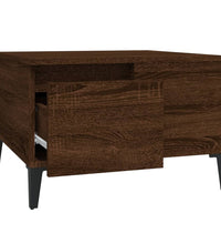 Couchtisch Braun Eichen-Optik 55x55x36,5 cm Holzwerkstoff