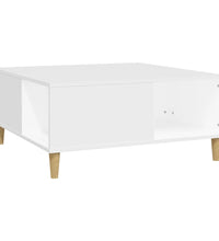 Couchtisch Weiß 80x80x36,5 cm Holzwerkstoff