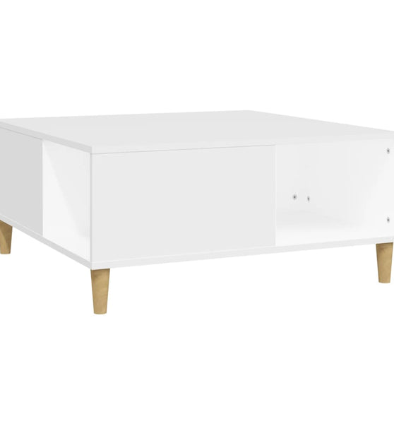Couchtisch Weiß 80x80x36,5 cm Holzwerkstoff