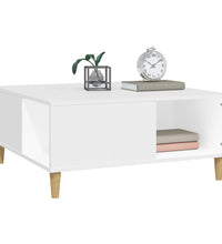 Couchtisch Weiß 80x80x36,5 cm Holzwerkstoff
