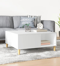 Couchtisch Weiß 80x80x36,5 cm Holzwerkstoff