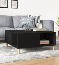 Couchtisch Schwarz 80x80x36,5 cm Holzwerkstoff