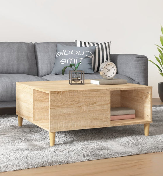 Couchtisch Sonoma-Eiche 80x80x36,5 cm Holzwerkstoff