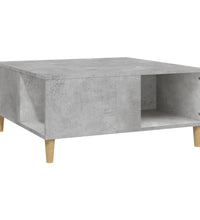 Couchtisch Betongrau 80x80x36,5 cm Holzwerkstoff