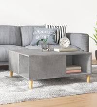 Couchtisch Betongrau 80x80x36,5 cm Holzwerkstoff