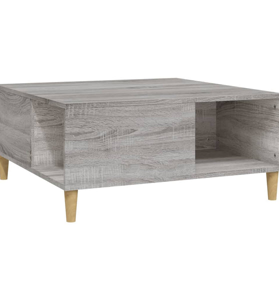 Couchtisch Grau Sonoma 80x80x36,5 cm Holzwerkstoff