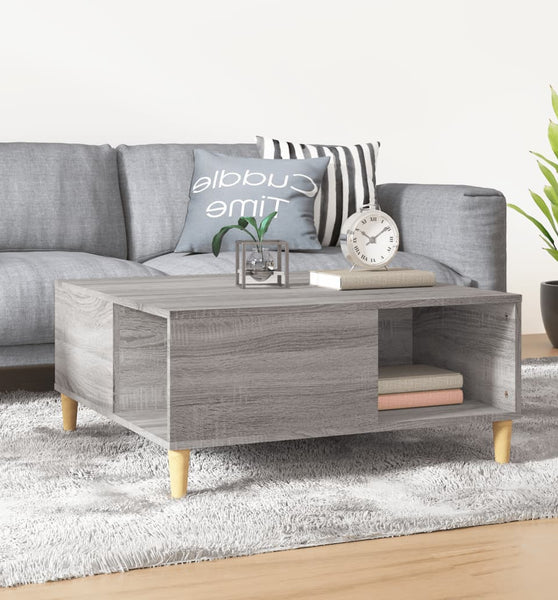 Couchtisch Grau Sonoma 80x80x36,5 cm Holzwerkstoff