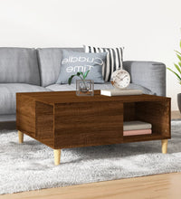 Couchtisch Braun Eichen-Optik 80x80x36,5 cm Holzwerkstoff