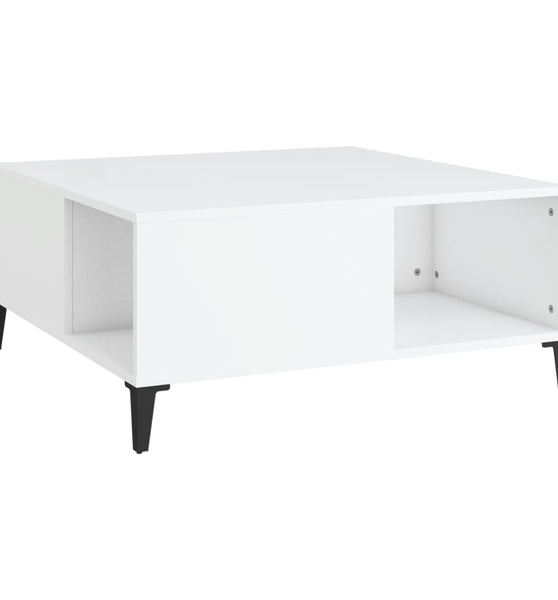 Couchtisch Weiß 80x80x36,5 cm Holzwerkstoff