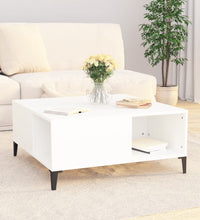 Couchtisch Weiß 80x80x36,5 cm Holzwerkstoff