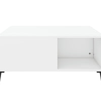 Couchtisch Weiß 80x80x36,5 cm Holzwerkstoff