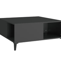 Couchtisch Schwarz 80x80x36,5 cm Holzwerkstoff