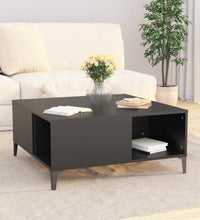 Couchtisch Schwarz 80x80x36,5 cm Holzwerkstoff