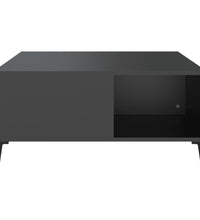 Couchtisch Schwarz 80x80x36,5 cm Holzwerkstoff