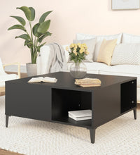 Couchtisch Schwarz 80x80x36,5 cm Holzwerkstoff