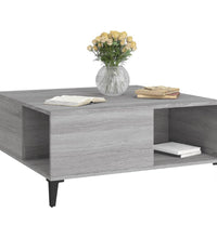 Couchtisch Grau Sonoma 80x80x36,5 cm Holzwerkstoff