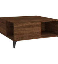 Couchtisch Braun Eichen-Optik 80x80x36,5 cm Holzwerkstoff