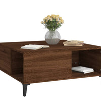 Couchtisch Braun Eichen-Optik 80x80x36,5 cm Holzwerkstoff