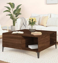 Couchtisch Braun Eichen-Optik 80x80x36,5 cm Holzwerkstoff