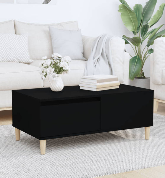 Couchtisch Schwarz 90x50x36,5 cm Holzwerkstoff