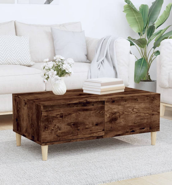 Couchtisch Räuchereiche 90x50x36,5 cm Holzwerkstoff