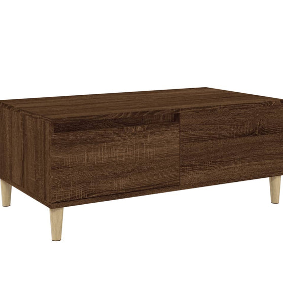 Couchtisch Braun Eichen-Optik 90x50x36,5 cm Holzwerkstoff