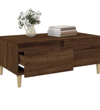 Couchtisch Braun Eichen-Optik 90x50x36,5 cm Holzwerkstoff