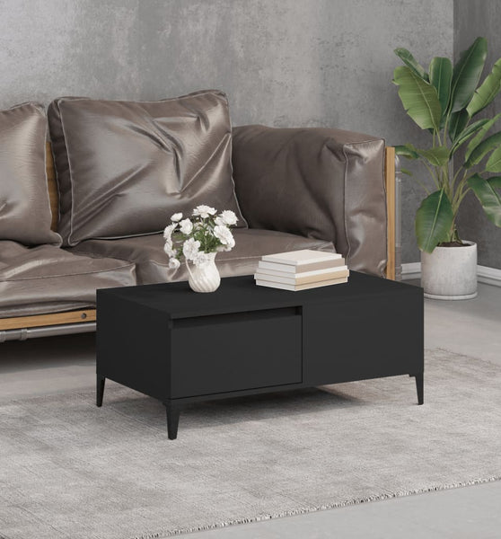 Couchtisch Schwarz 90x50x36,5 cm Holzwerkstoff