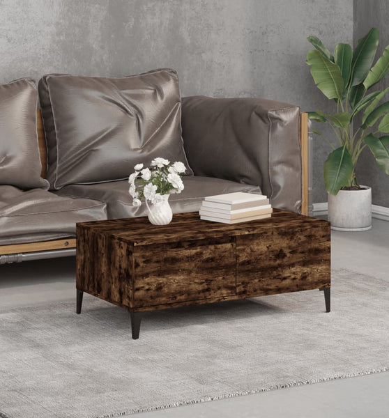 Couchtisch Räuchereiche 90x50x36,5 cm Holzwerkstoff